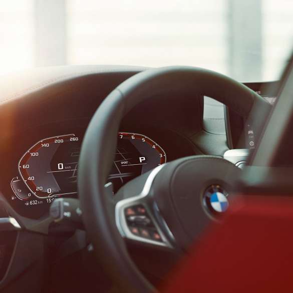 Cabina del BMW X4 BMW X4 G02 2018 acercamiento de la cabina