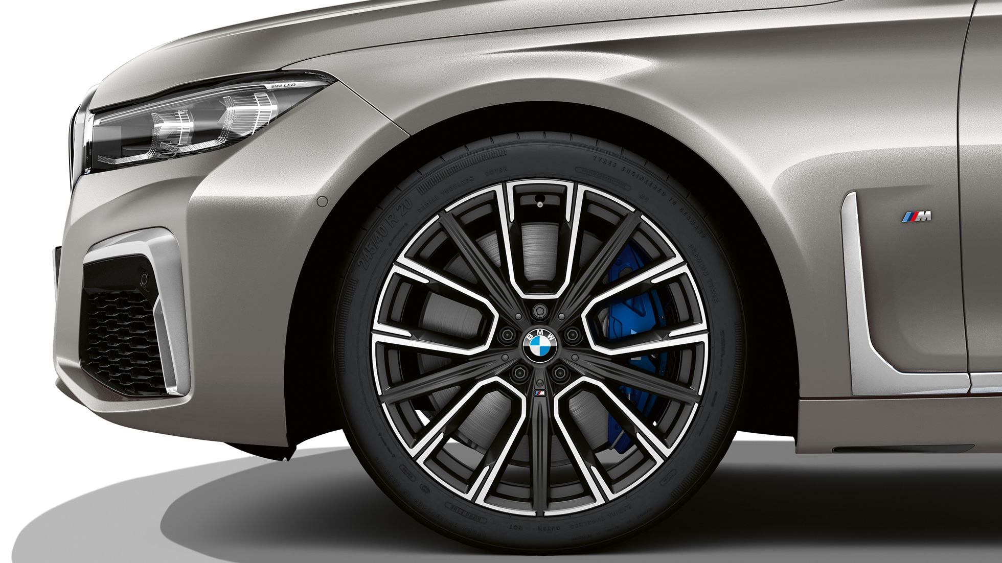 BMW Serie 7 Sedán, paquete M Sport: Acercamiento de las ruedas