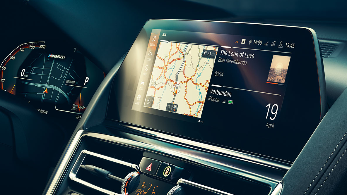 BMW Serie 8 Coupé, BMW Live Cockit Professional. Interior del BMW Serie 8 Coupé con Control Display y BMW Live Cockpit Professional.