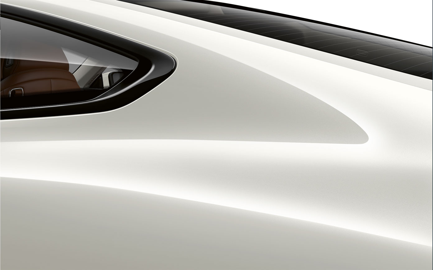 BMW SERIE 8 Coupé, Columna C. Acercamiento de la columna C del BMW Serie 8 Coupé en Mineral White metálico.