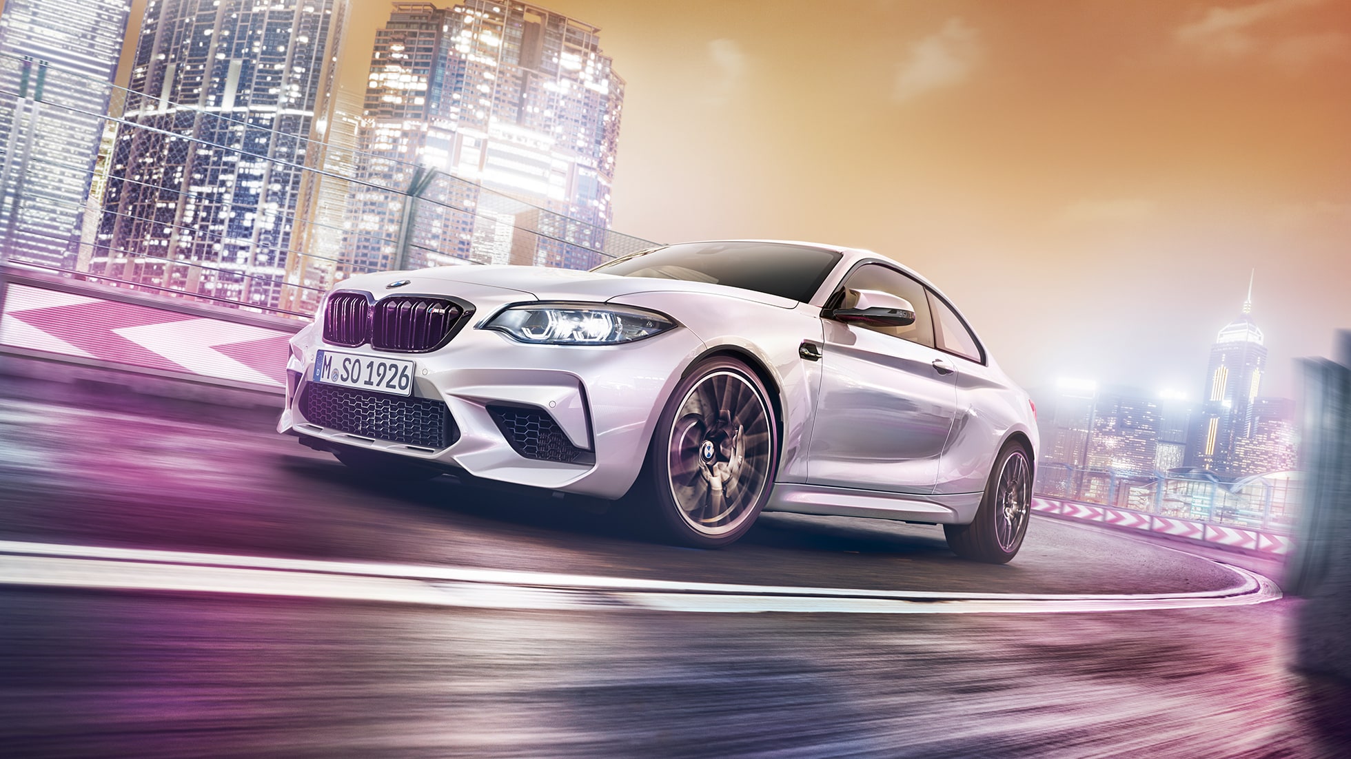 Diseño exterior del BMW M2 Competition F87 Diseño exterior del BMW M2 Competition F87 2018 Hockenheim Silver metálico vista delantera de tres cuartos