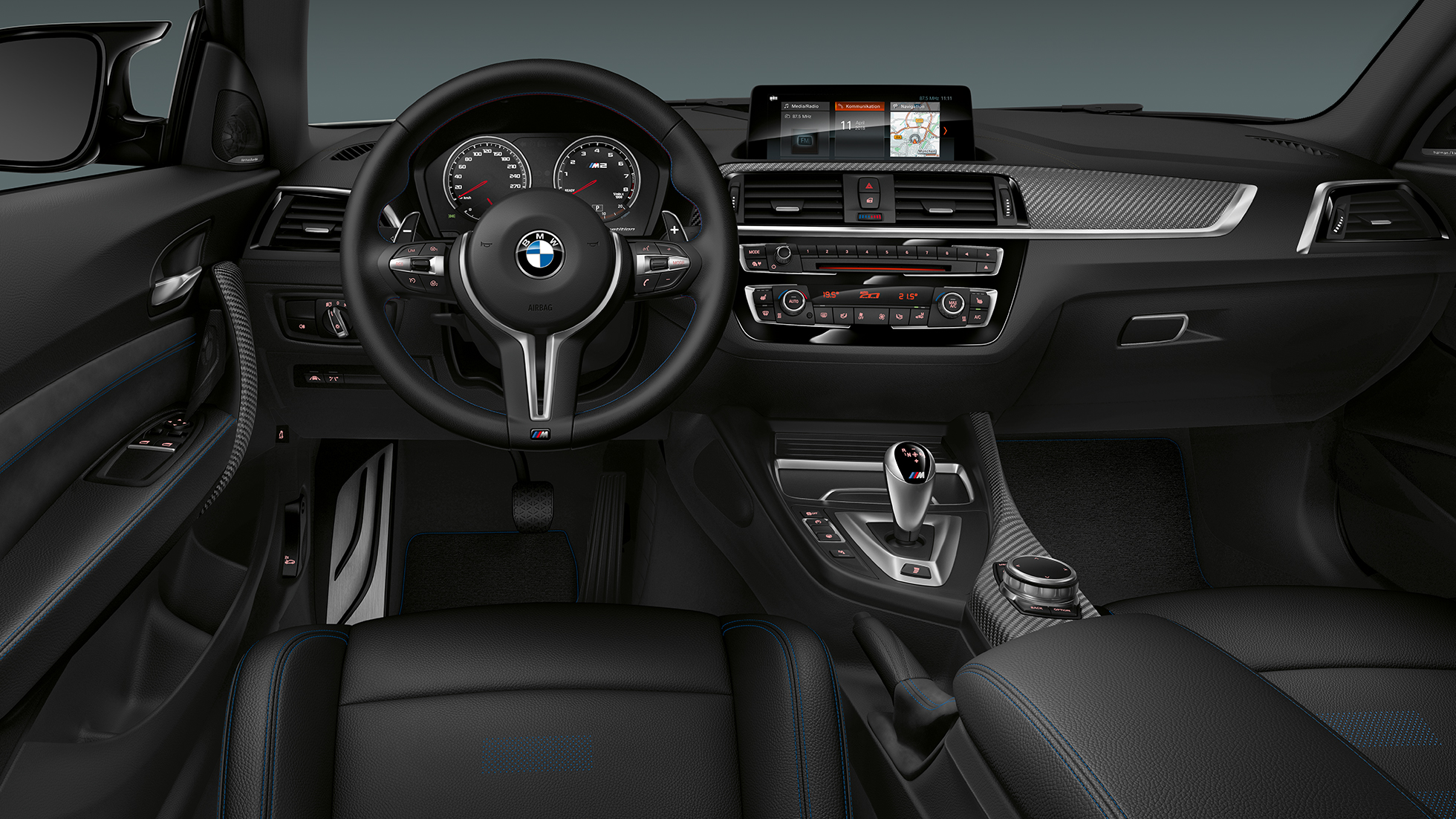 Cabina del BMW M2 Competition F87 Cabina del BMW M2 Competition F87 2018 Hockenheim Silver metálico interior