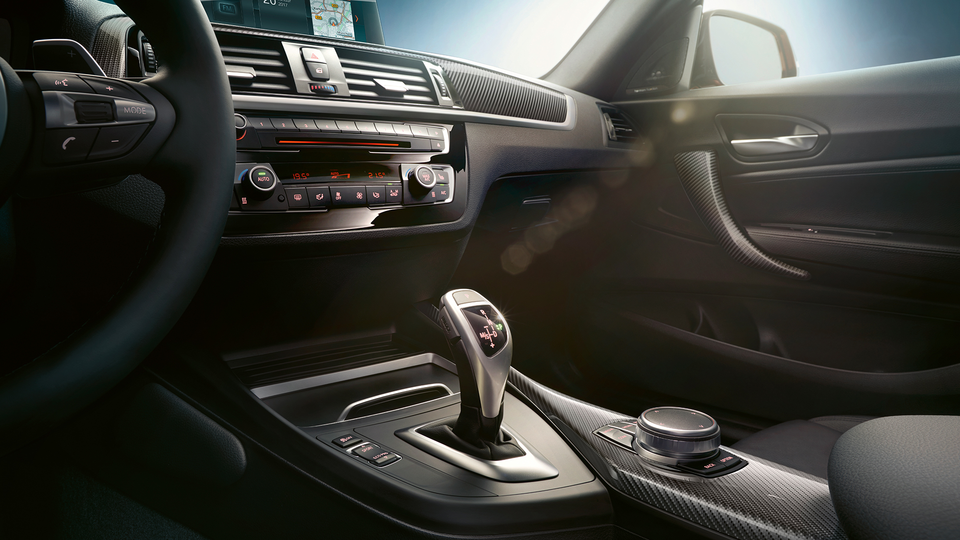 Palanca de velocidades del BMW M240i Coupé Palanca de velocidades del BMW M240i Coupé F22 2017 interior