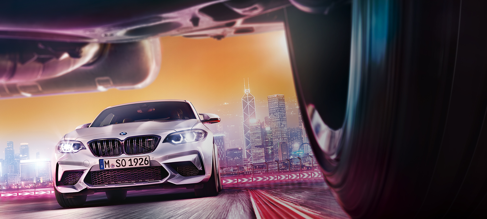 BMW M2 Competition F87 2018 Hockenheim Silver metálico vista delantera