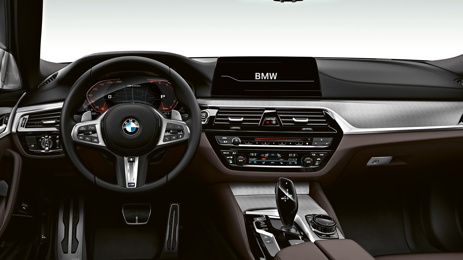 Cabina. Diseño de la cabina del BMW M550i.