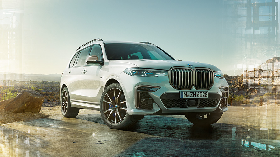 Especificaciones del BMW X7 M50i BMW X7 M50i, datos técnicos, vista frontal izquierda de tres cuartos, G07