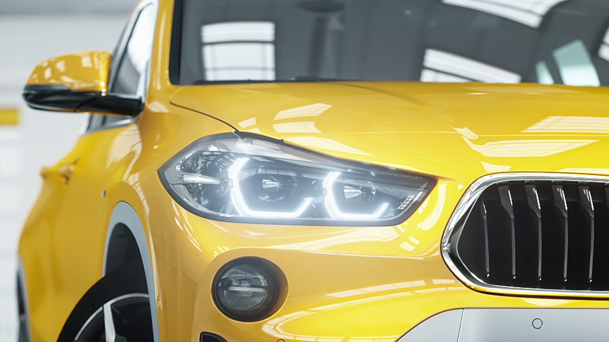 Diseño de luces BMW X2 F39 Diseño de luces BMW X2 2018 F39 Galvanic Gold metalizado