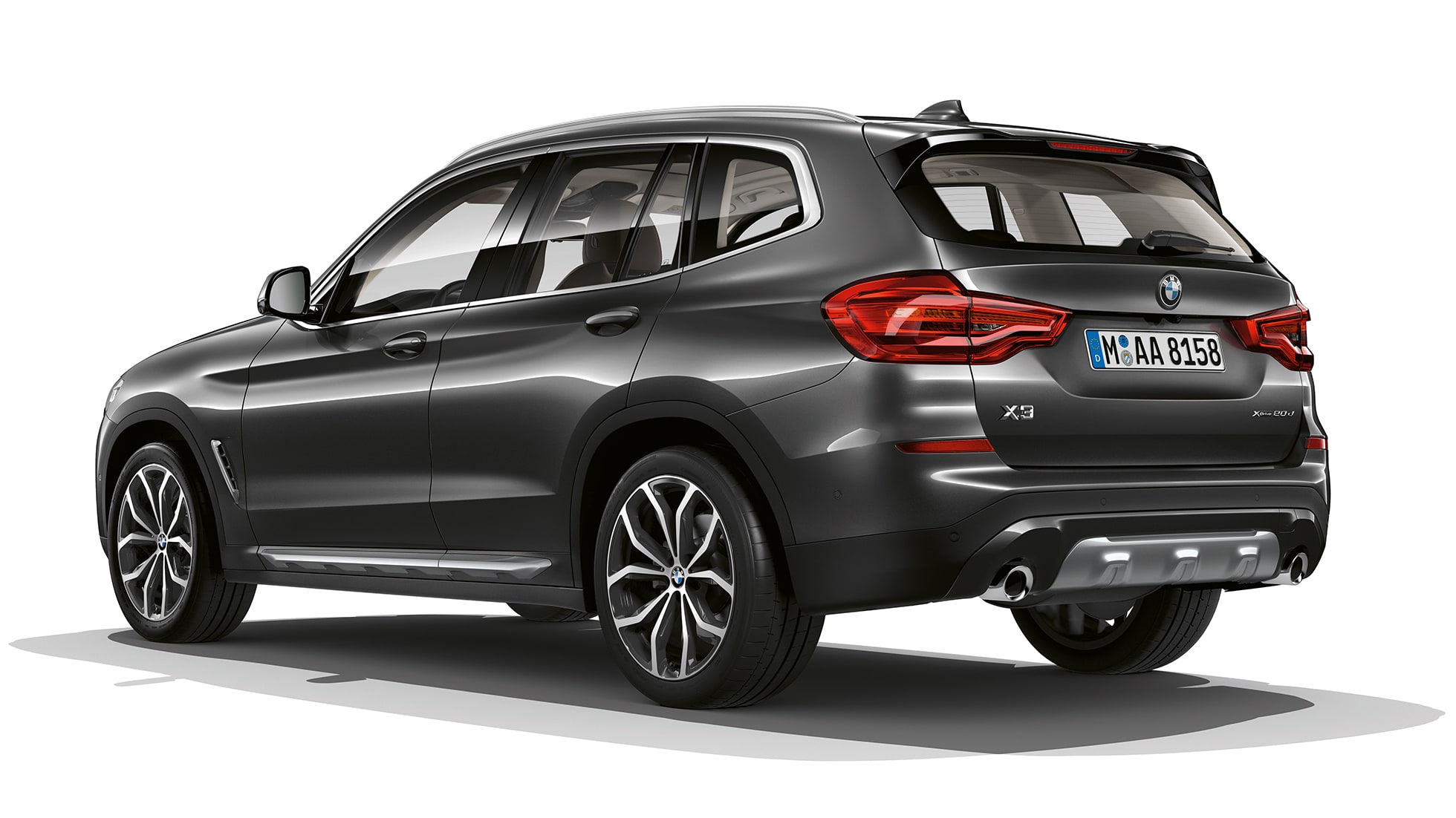 BMW X3 M40i, Modelo xLine, toma trasera de tres cuartos BMW X3 M40i, Modelo xLine, toma trasera de tres cuartos