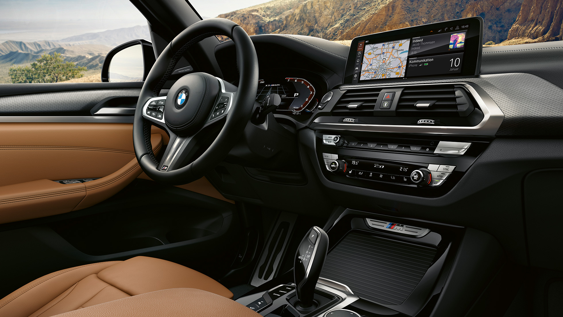 BMW X3 M40i, volante y tablero BMW X3 M40i, volante y tablero
