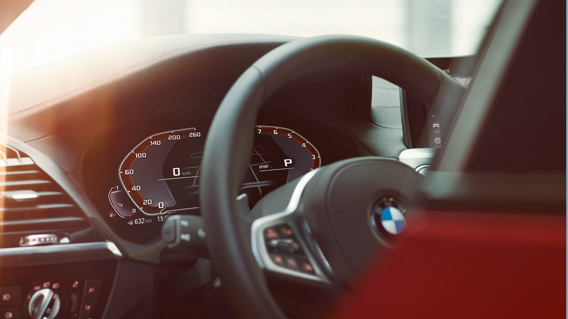 Cabina de la BMW X4 BMW X4 G02 2018 acercamiento de la cabina