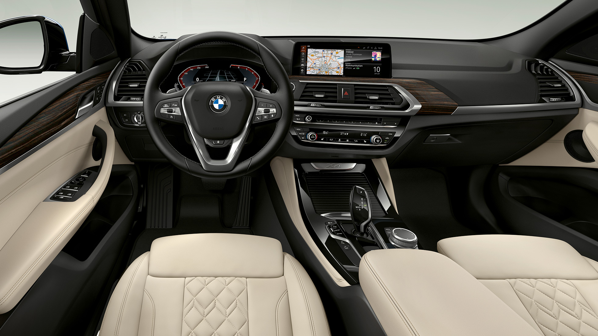 Cabina del BMW X4 Modelo xLine Cockpit BMW X4 xDrive20d Model xLine G02 2018 interior