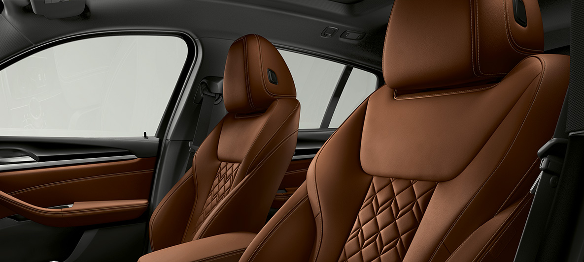 Acabado de piel extendida de BMW Individual ‘Merino’ Tartufo del BMW X4 Acabado de piel extendida de BMW Individual ‘Merino’ Tartufo del BMW X4 2018 interior