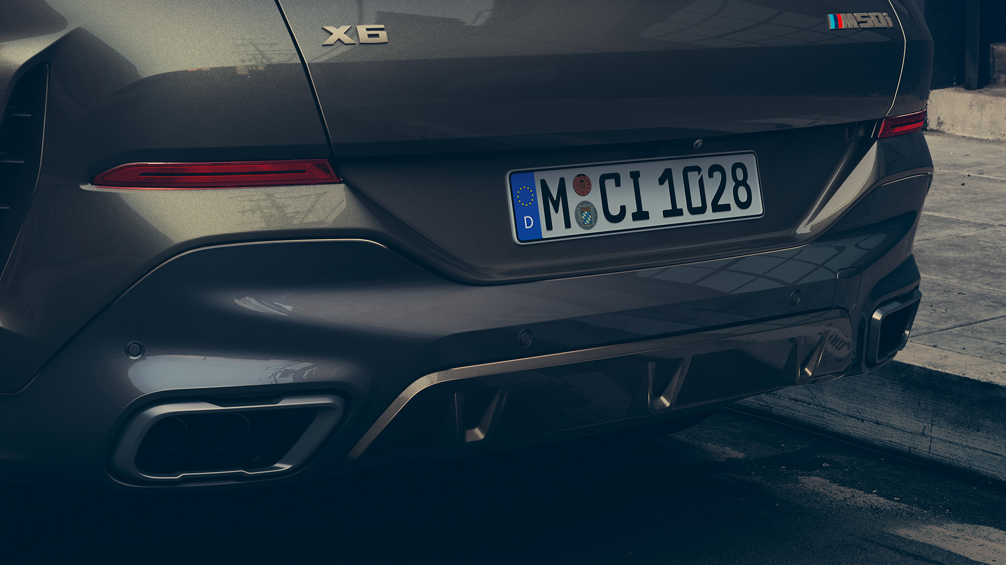 Sistema M sport de BMW X6. Close-up of del sistema M sport de BMW X6.