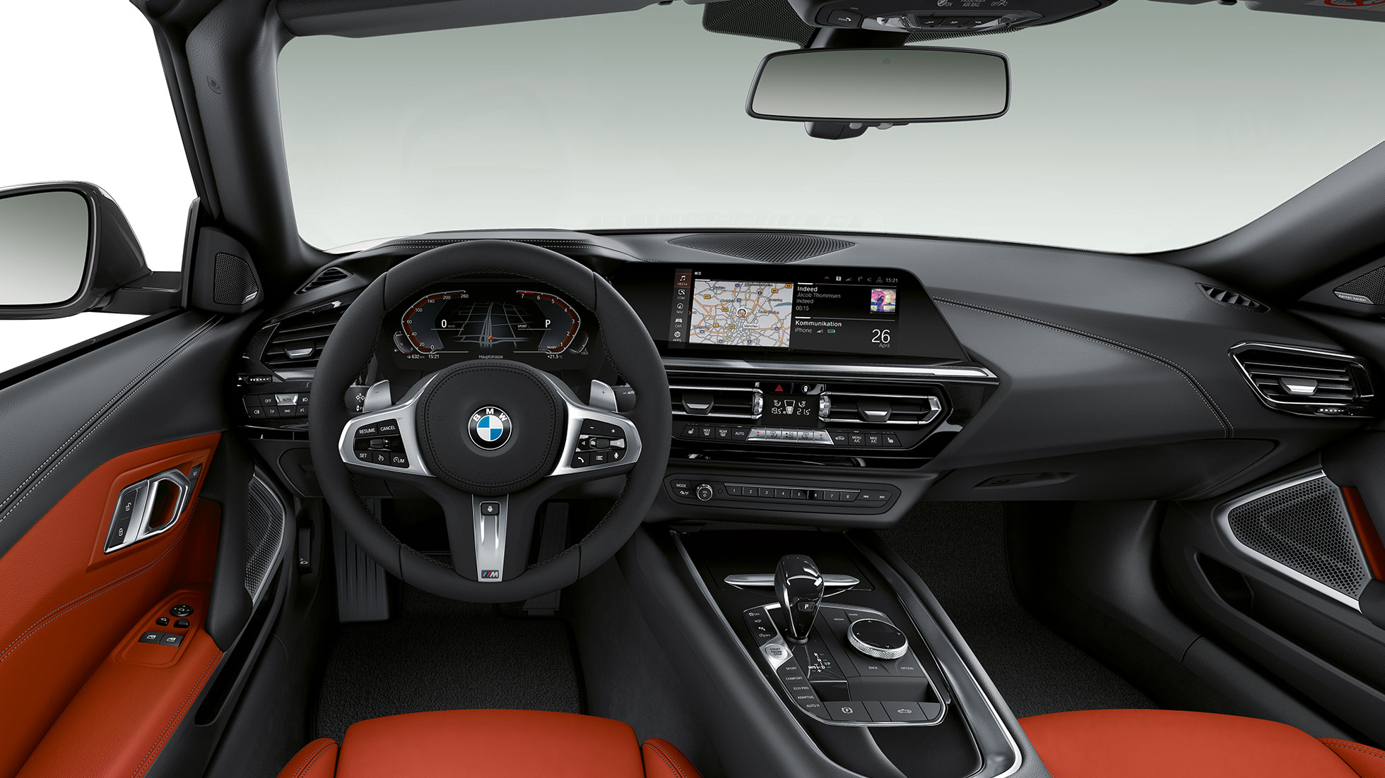 BMW Z4 Roadster Modelo Línea Deportiva, volante y lugar del conductor
