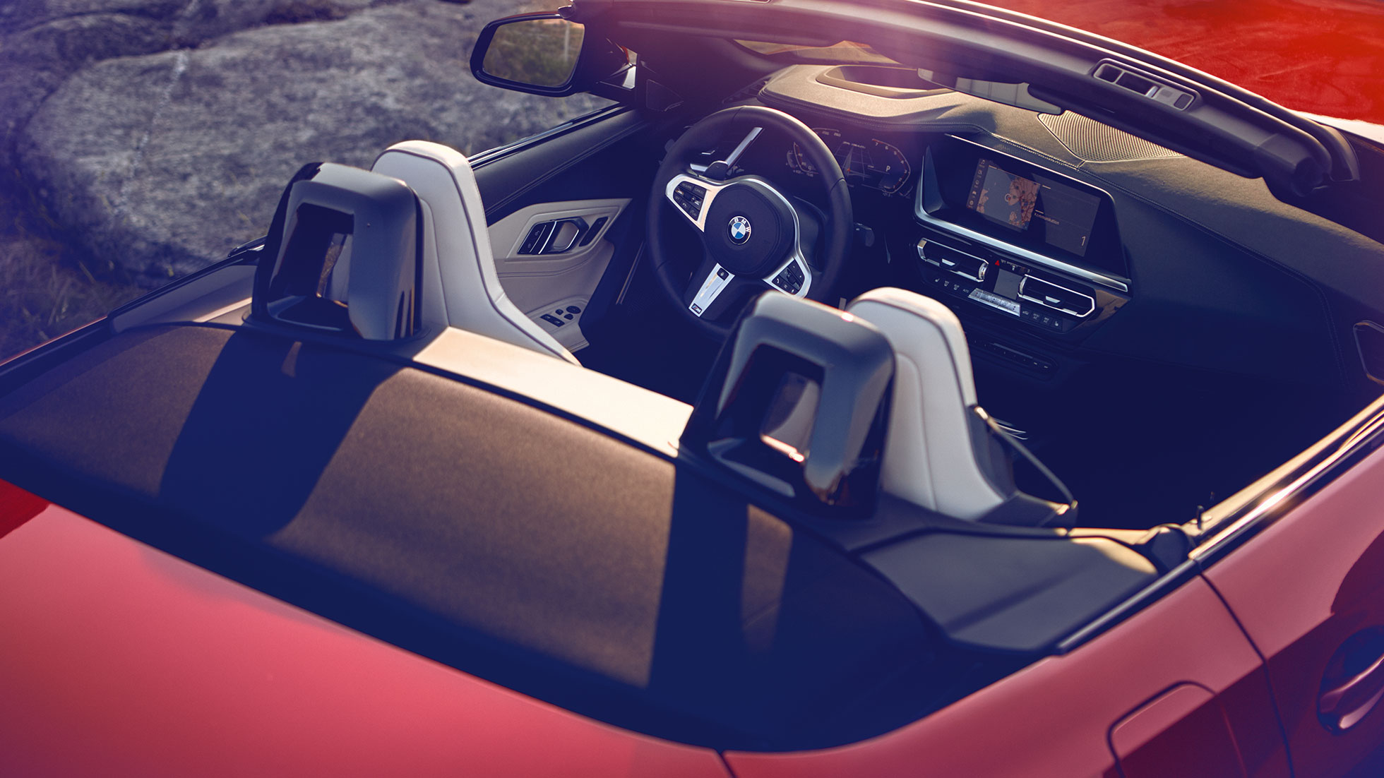 Asientos delanteros del BMW Z4 Roadster Vista de los asientos delanteros del BMW Z4 Roadster