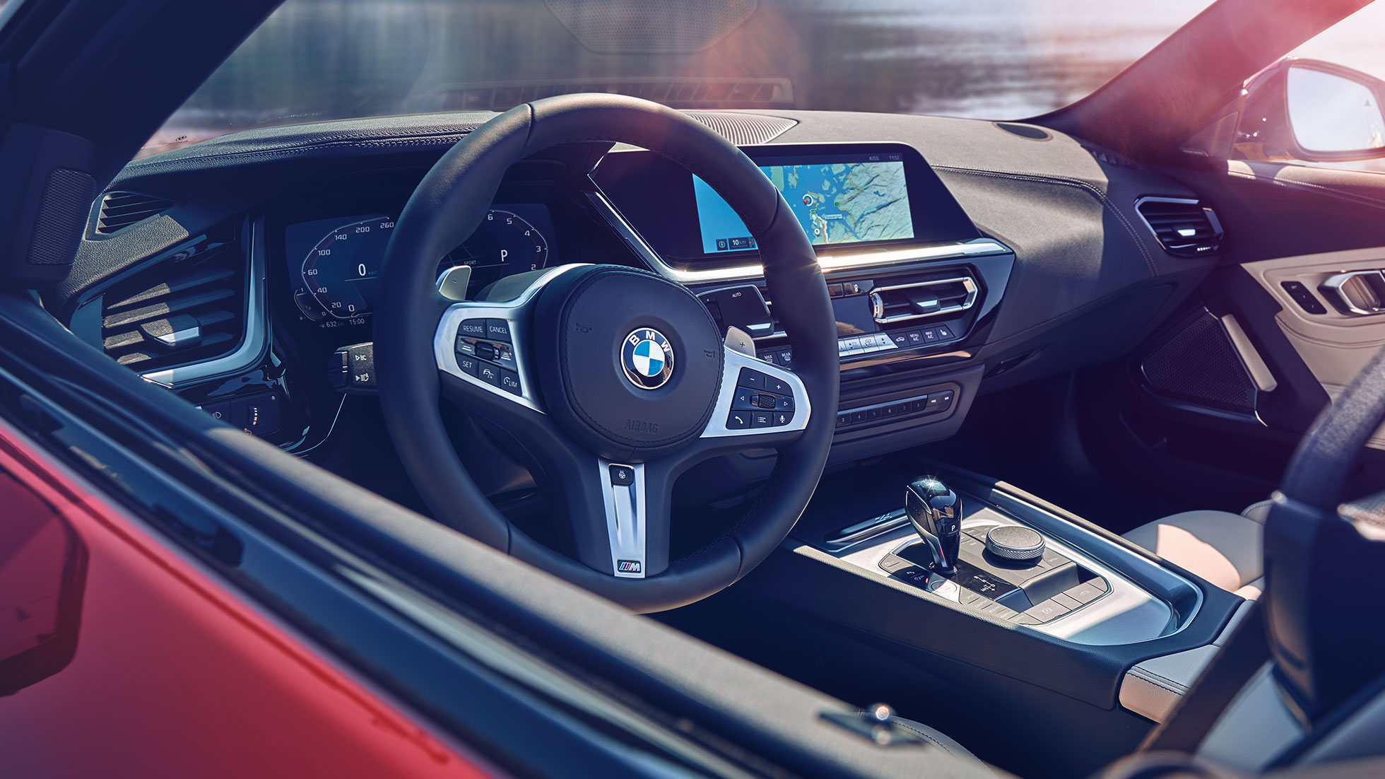 Cabina de BMW Z4 Roadster Toma de la cabina del BMW Z4 Roadster