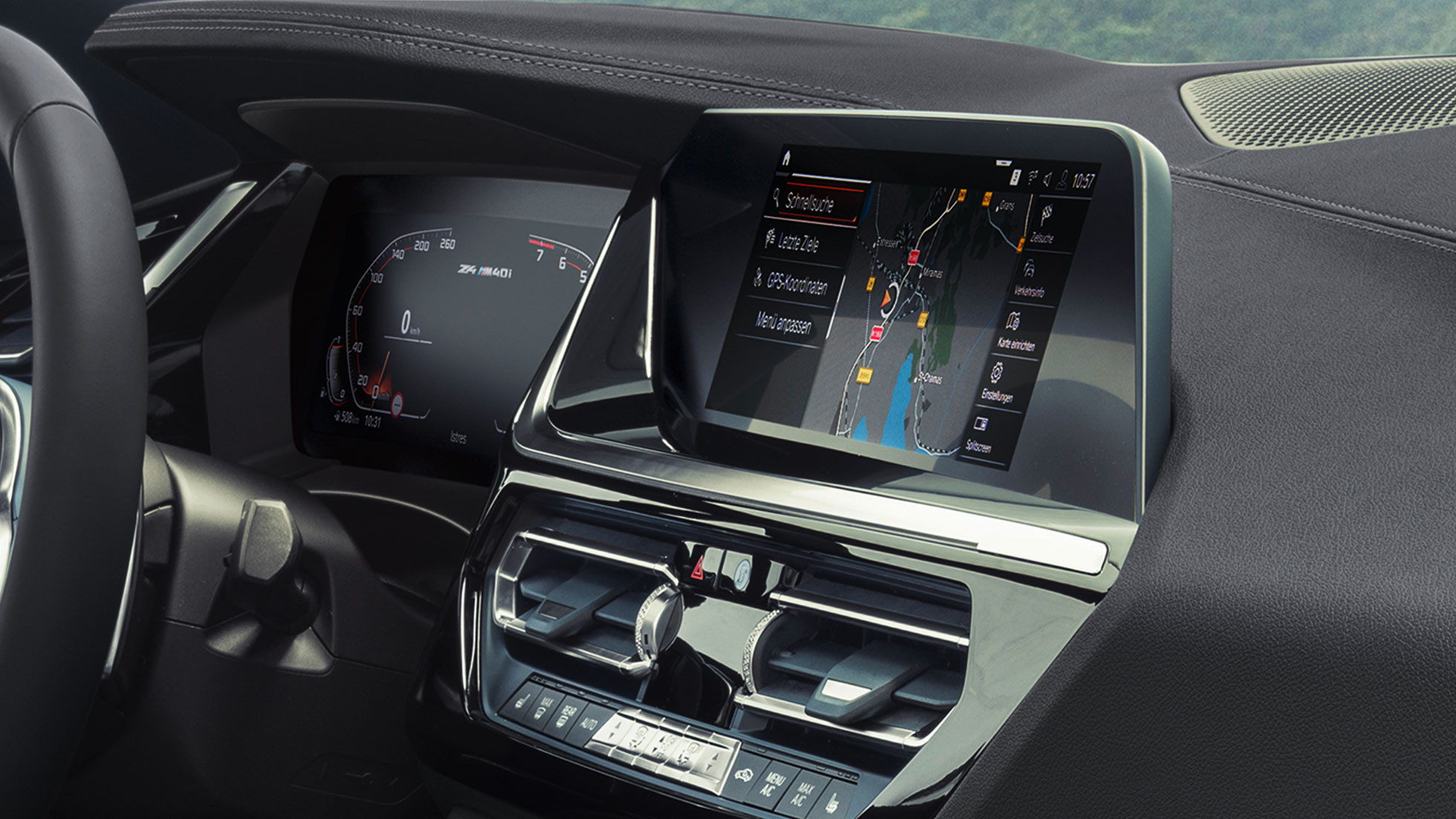 Intelligent Personal Assistant Intelligent Personal Assistant: Close-up de iDrive Display.