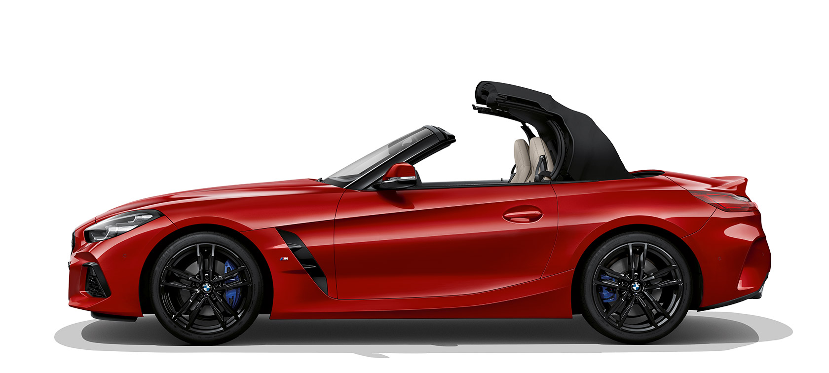 Toma lateral del BMW Z4 Roadster Toma lateral del BMW Z4 Roadster, apertura del toldo