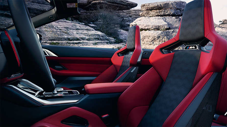 Equipamiento de cuero integral Merino BMW Individual de grano fino | Elfenbein White/Natch Blue