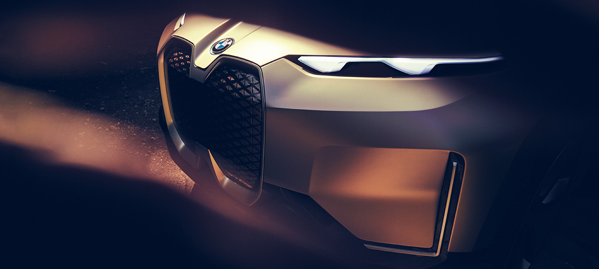 Toma frontal del BMW Vision iNEXT Toma frontal del BMW Vision iNEXT