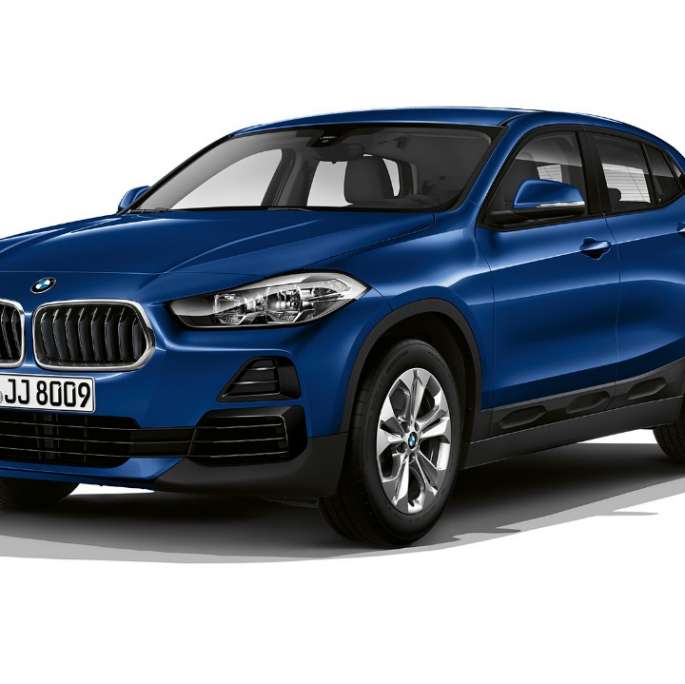 BMW X2 sDrive20i Acabado Advantage 2018 F39 Mediterranblau metalizado, vista de tres cuartos frontal